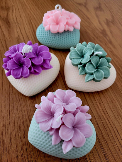 Cuore di Ortensia by Lumia Atelier - Candele artigianali 100% Made in Italy, realizzate a mano con cera di soia naturale