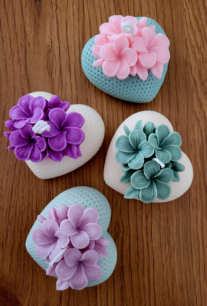 Cuore di Ortensia by Lumia Atelier - Candele artigianali 100% Made in Italy, realizzate a mano con cera di soia naturale