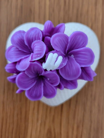Cuore di Ortensia by Lumia Atelier - Candele artigianali 100% Made in Italy, realizzate a mano con cera di soia naturale