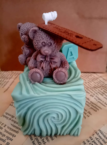 My Teddy Bear by Lumia Atelier - Candele artigianali 100% Made in Italy, realizzate a mano con cera di soia naturale