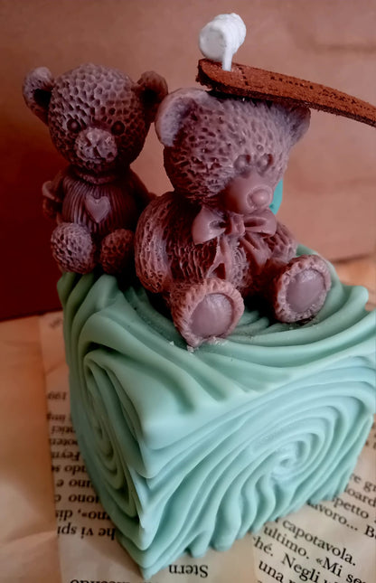 My Teddy Bear by Lumia Atelier - Candele artigianali 100% Made in Italy, realizzate a mano con cera di soia naturale
