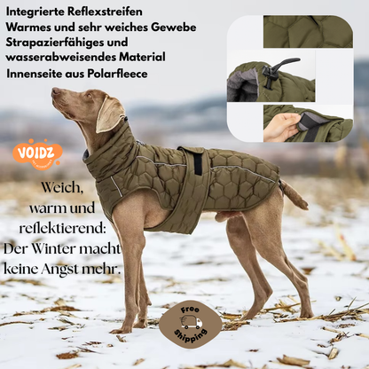 Veste d’hiver réfléchissante pour chien – confort, chaleur et sécurité !