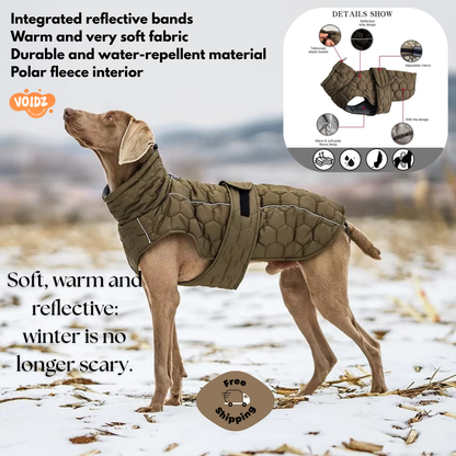 Reflektierende Winterjacke für Hunde – Komfort, Wärme und Sicherheit!
