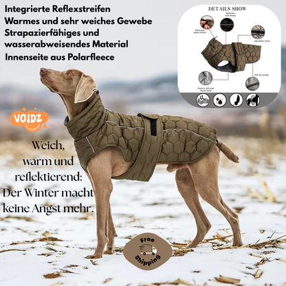 Reflektierende Winterjacke für Hunde – Komfort, Wärme und Sicherheit!